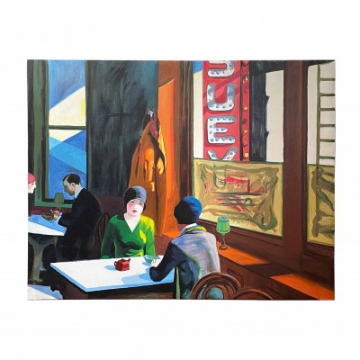 hand painted copy of “Edward Hopper”