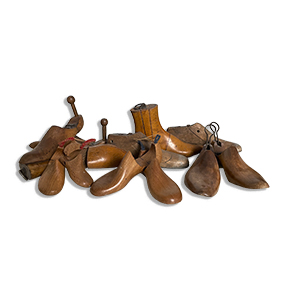 vintage wood shoe forms