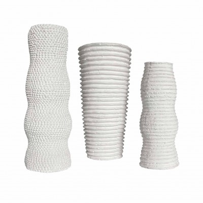 Set plaster vases