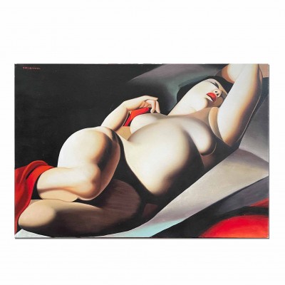 hand painted copy of “Tamara De Lempicka”