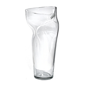 Vaso alto in Vetro soffiato “deforme”