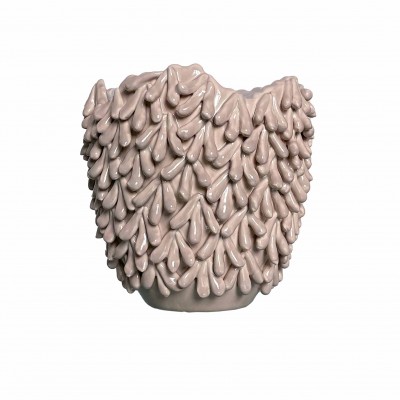 powder-colored ceramic vase “Coral”