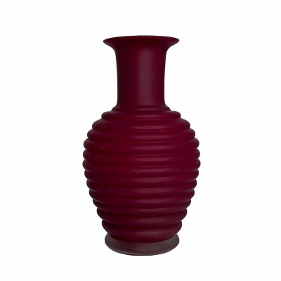 Burgundy Glass Vase