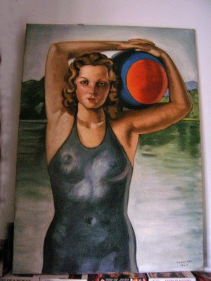 hand painted copy of “Gabbiani” 40s