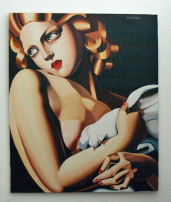 hand painted copy of “Tamara De Lempicka”