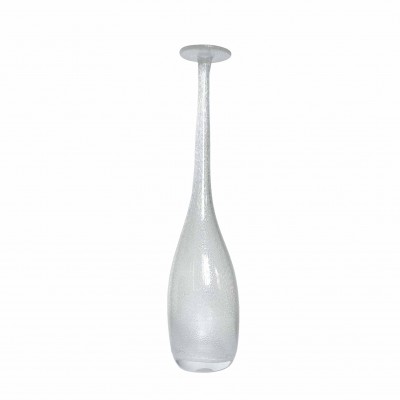 vaso “bollicine”  in vetro soffiato