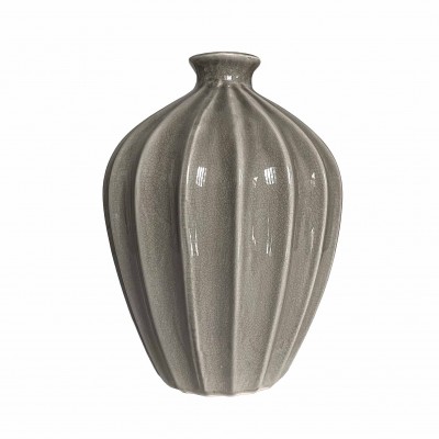 vaso in ceramica scannellato
