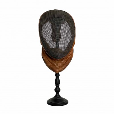 vintage leather  fencing mask