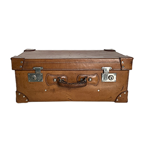 Vintage leather suitcase