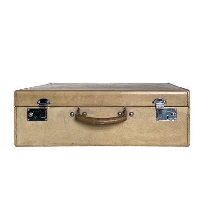 vintage vellum suitcase