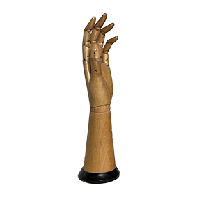 Vintage articulated wooden hand
