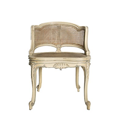 French neoclassical chair- armchair vienna straw
