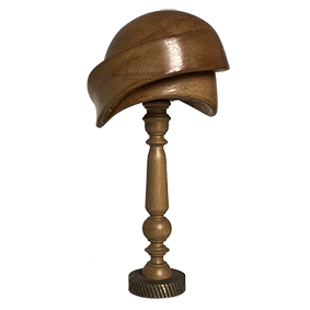 vintage wooden hat form