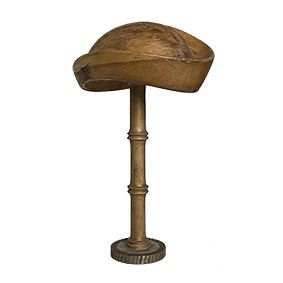 vintage wooden hat form
