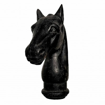 Vintage Cast iron horse head hitching posts