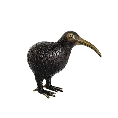 Scultura uccello Kiwi in ottone